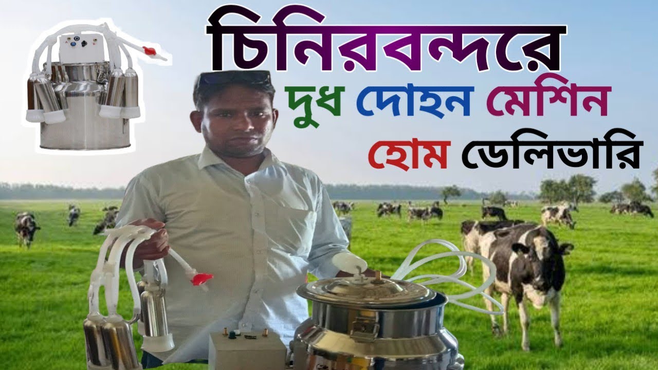 দিনাজপুরের চিনিরবন্দরে জনপ্রিয় দুধ দোহন মেশিন ডেলিভারি | বিদ্যুৎ আর পরিশ্রম ছাড়াই দুধ দোহন হবে সহজে