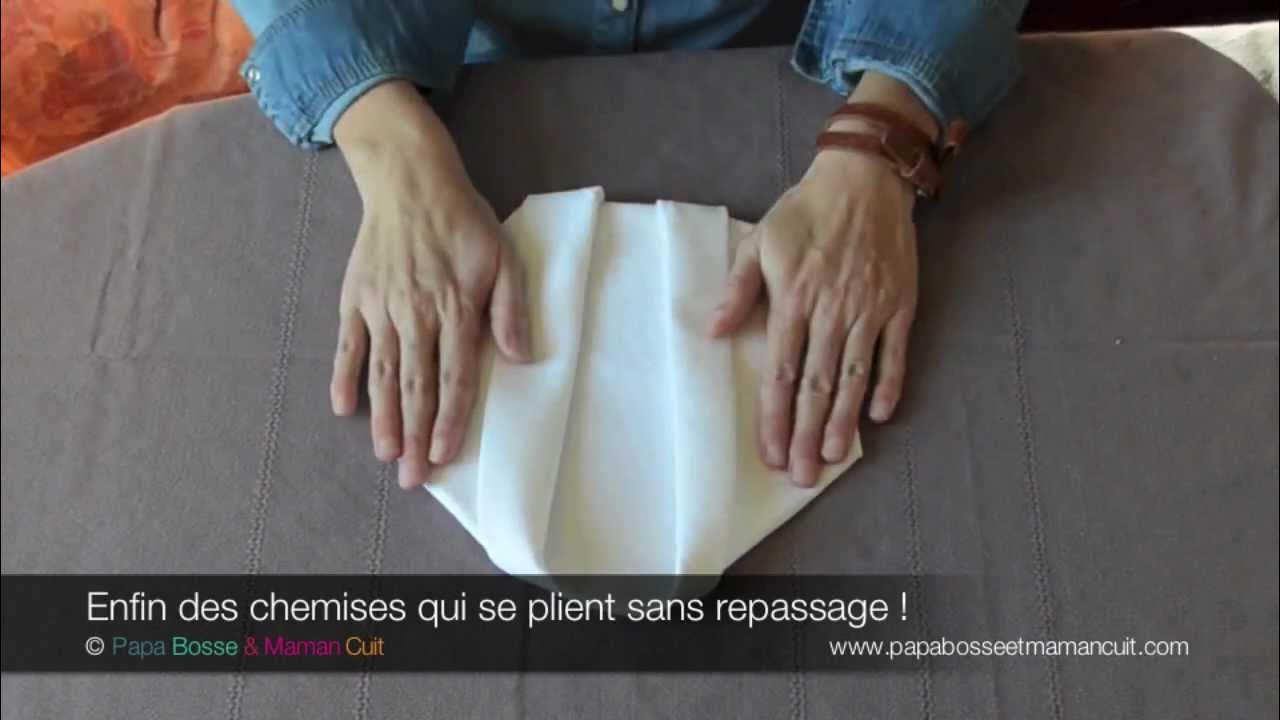Pliage de Serviette le pliage de serviette Chemise YouTube
