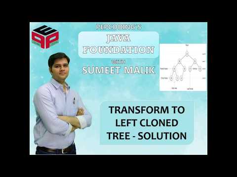 Transform to Left Cloned Tree | Solution | Binary Tree in JAVA | Data Structures and Algorithms