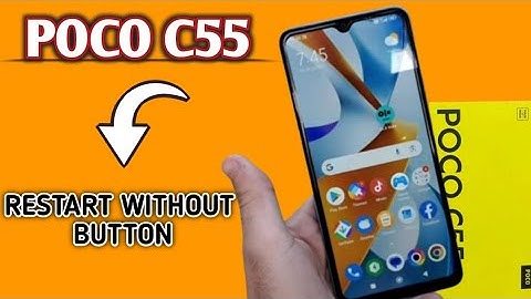 Poco c55 me Restart kaise kare || How to Restart without power button in Poco c55