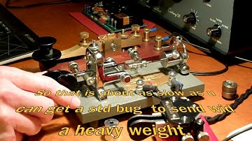 Slow down your Vibroplex Bug with a 1.9oz weight