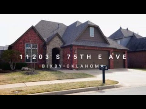 11203 S 75th E Ave, Bixby, OK home video tour