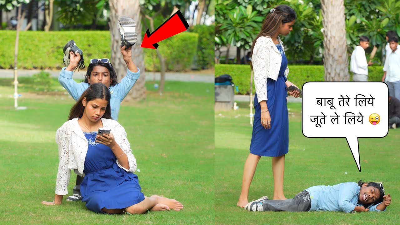 लड़की के चुराये सैंडिल 😜 | Prank On Cute Girl 🥰 | The Real Satish 