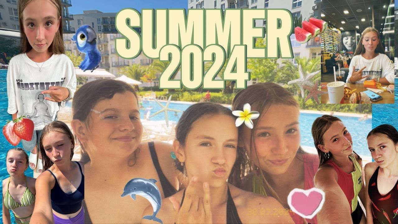 SUMMER 2024 // sun, besties, sea, beach, swimming pool - YouTube