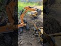 Two RC Excavators Carry Out the Sand Filling Process #rcexcavator #rc #rcconstruction #shorts