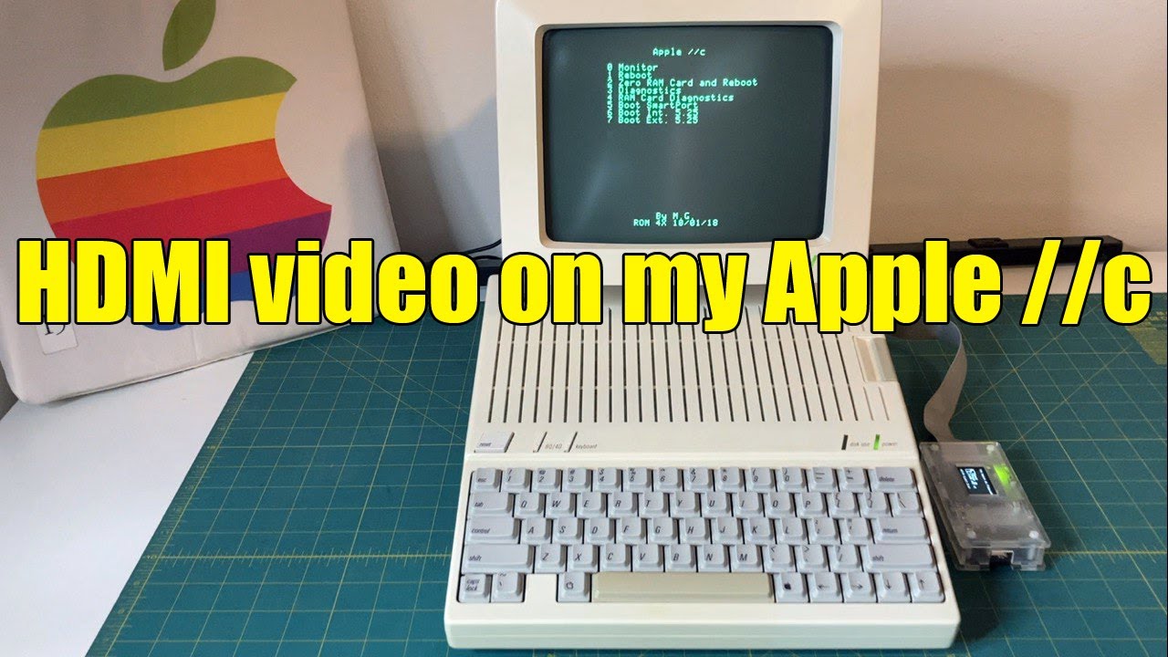 Apple IIc (1984) with HDMI in 2025 | A2C Tangy Pack FPGA