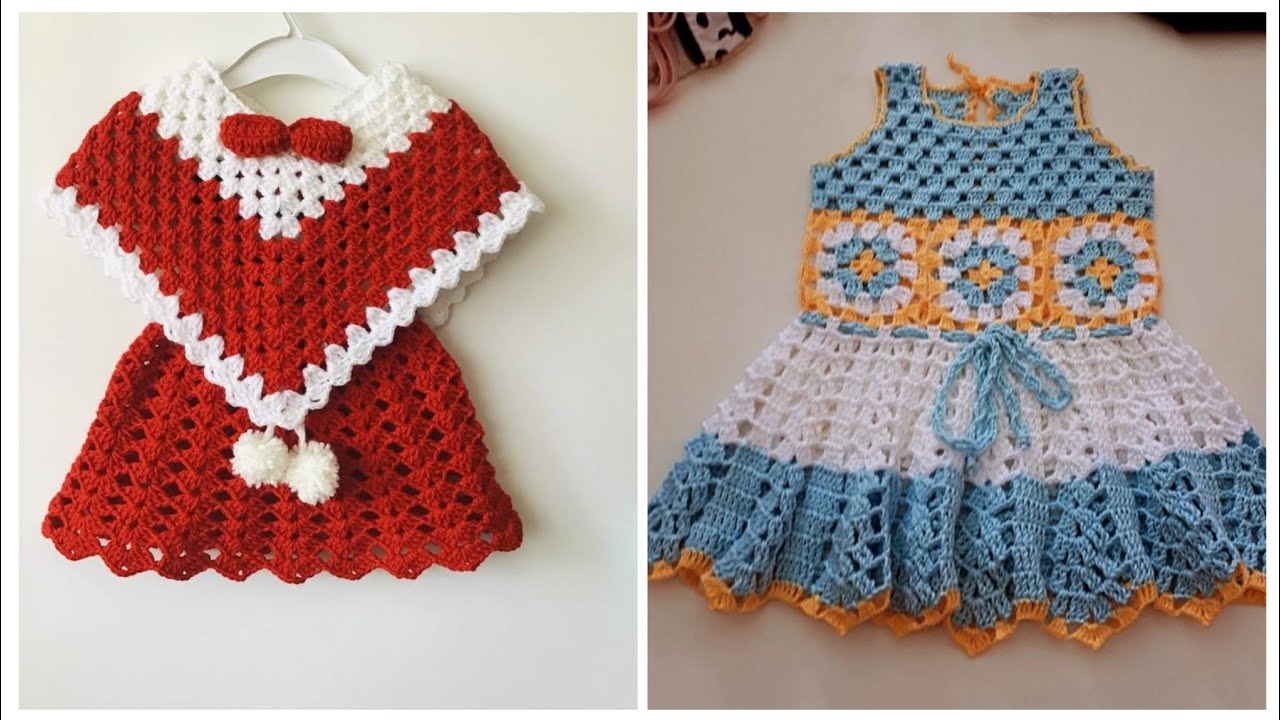 Modern comfortable crochet Frock ideas 