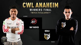 100 Thieves vs Gen.G | CWL Anaheim 2019 | Winners Final