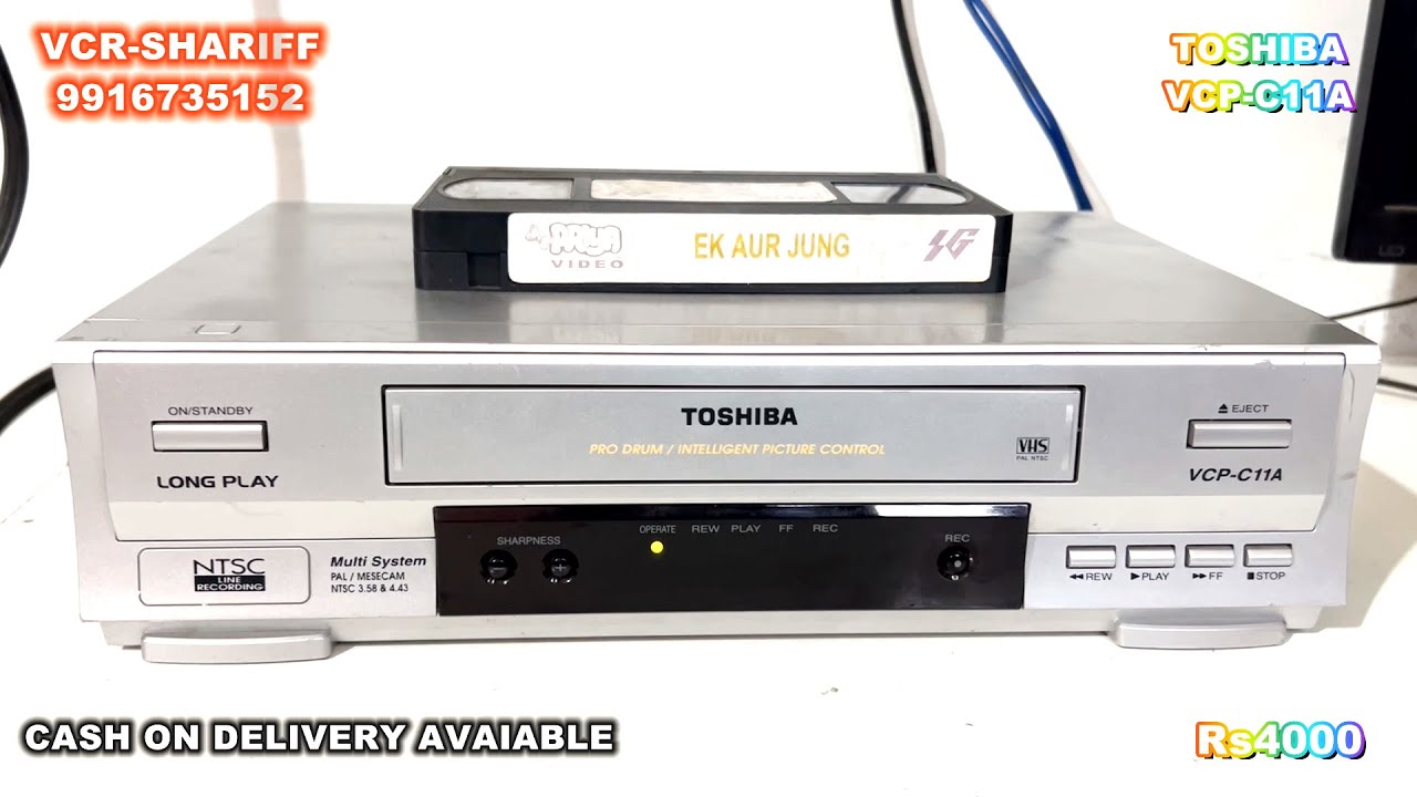 TOSHIBA VCPC11A VCR GOOD CONDITION VCR FOR SALE Rs 4000 CASH ON