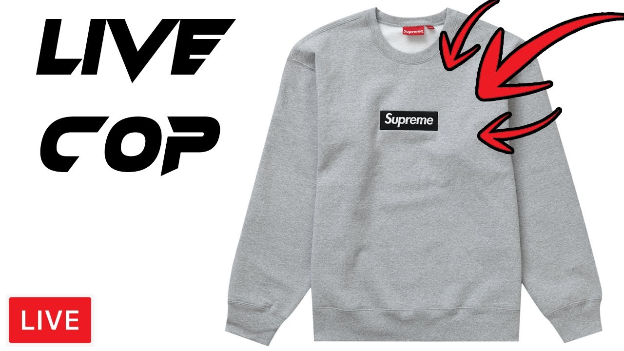 Supreme Box Logo Crewneck - Live Cop