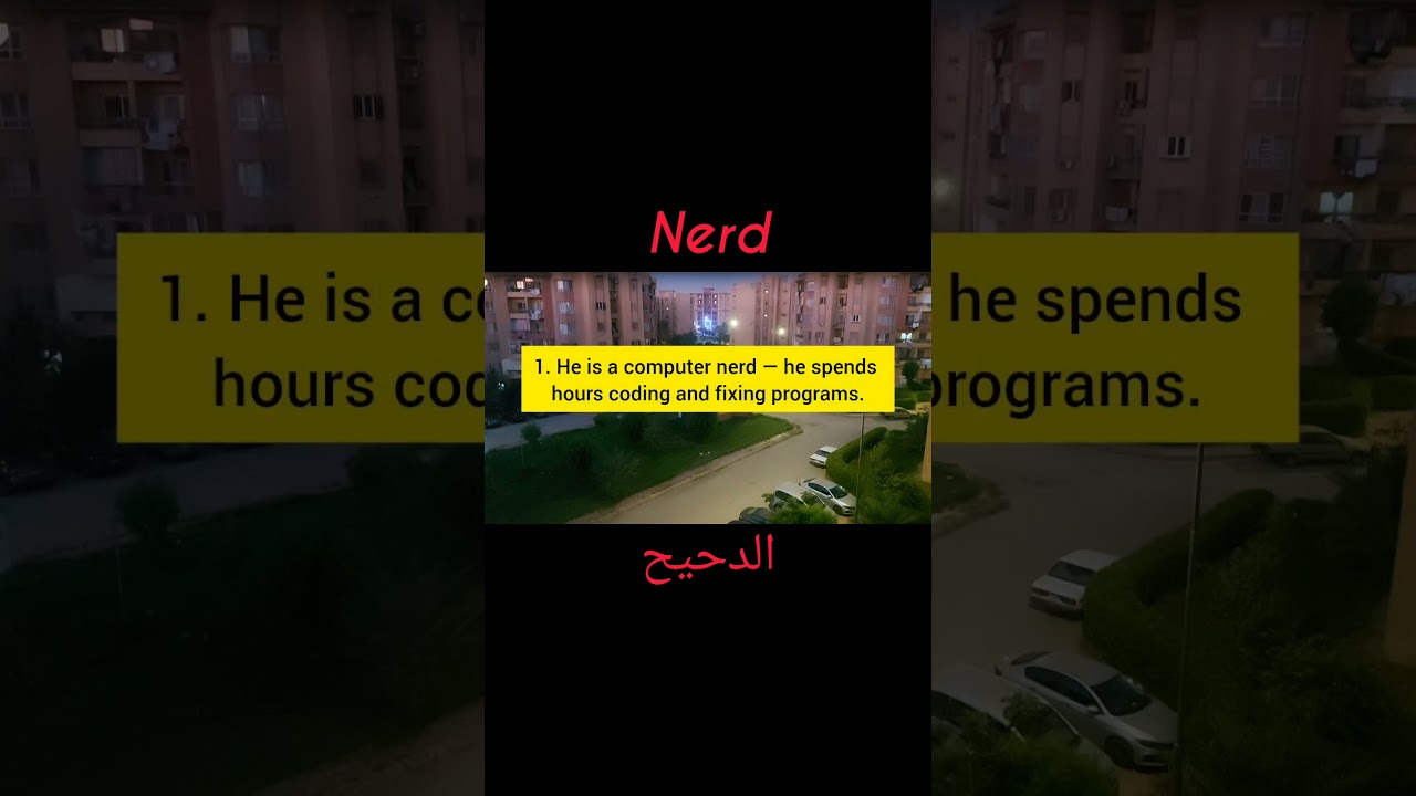 Nerd...meaning. ...