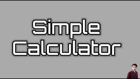Create a simple calculator using C language in urdu |Hindi