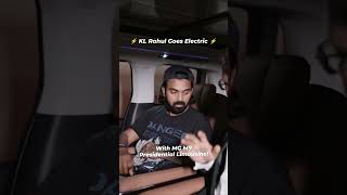 Kl Rahul Goes Electric Takes Delivery Of The Mg M9 Electric Mpv