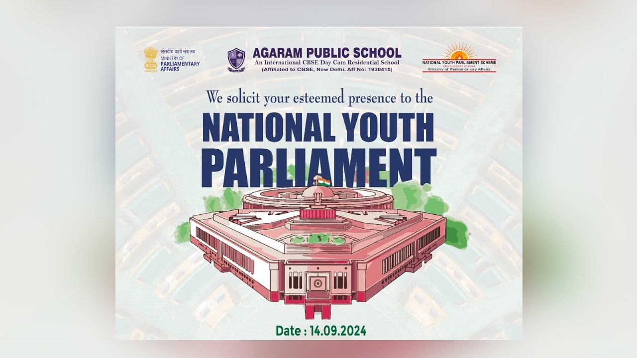 National Youth Parliament 2024 at Agaram Public School, Dharapuram