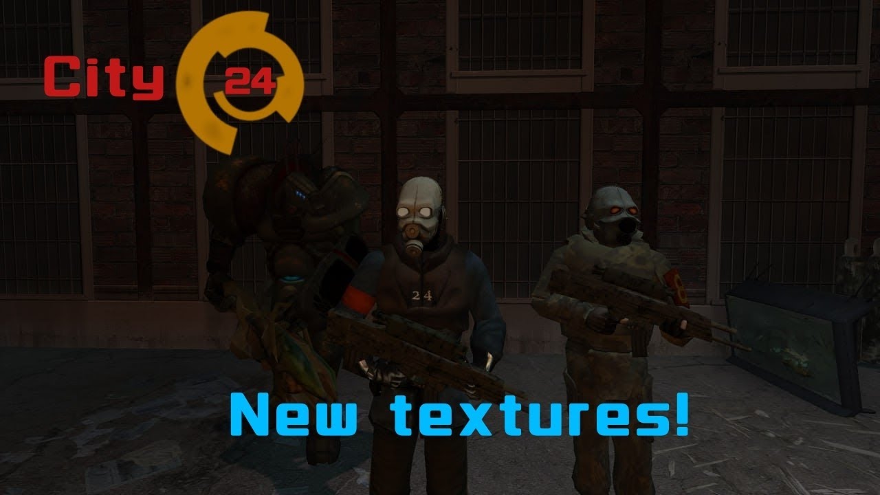 City-24 Mod (Half-Life 2 Beta) | Demonstration of new textures - YouTube