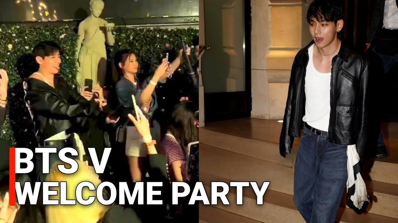 BTS Taehyung’s Private Celine Welcome Party in Paris | V 뷔 Paris fashion show 2025