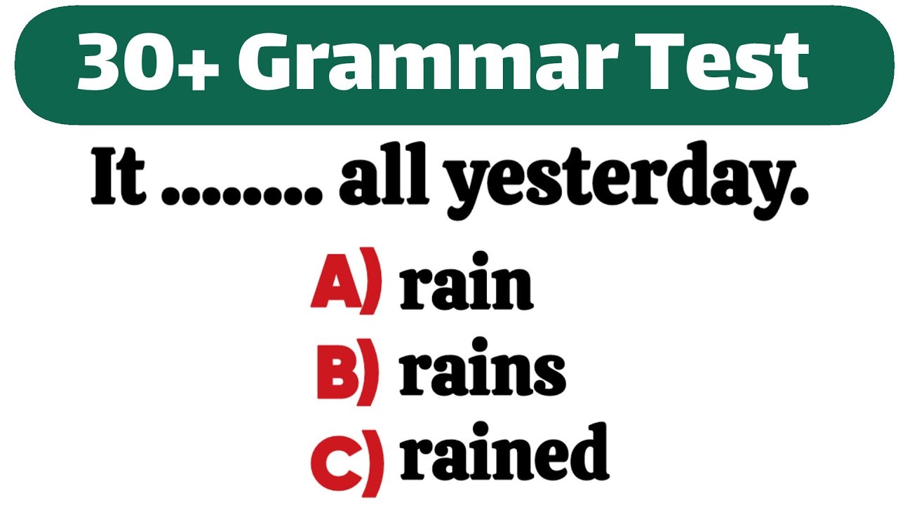 Mixed Grammar Quiz 📝 Can You Score Over 98%? |Improve Your English ...