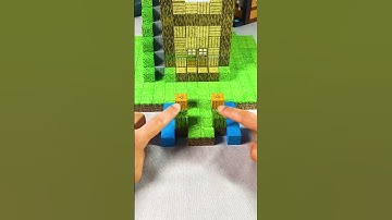 Building a Starter House with Minecraft Magnetic Blocks part 2