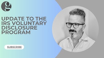 2024 IRS Voluntary Disclosure Program Offshore Update: is VDP Your Best  Option - Golding & Golding