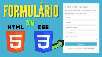 Criando Formulário de Contato  com HTML e CSS (Front End)