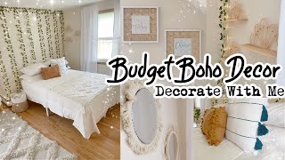 DIY BOHO Decor On A Budget Room Makeover Decorate With Me