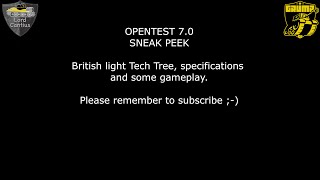 WOT Blitz | OpenTest 7.0 Sneak Peek | New British Lights