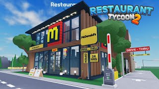 Restaurant Tycoon 2 || McDonald's (Tutorial) || Roblox