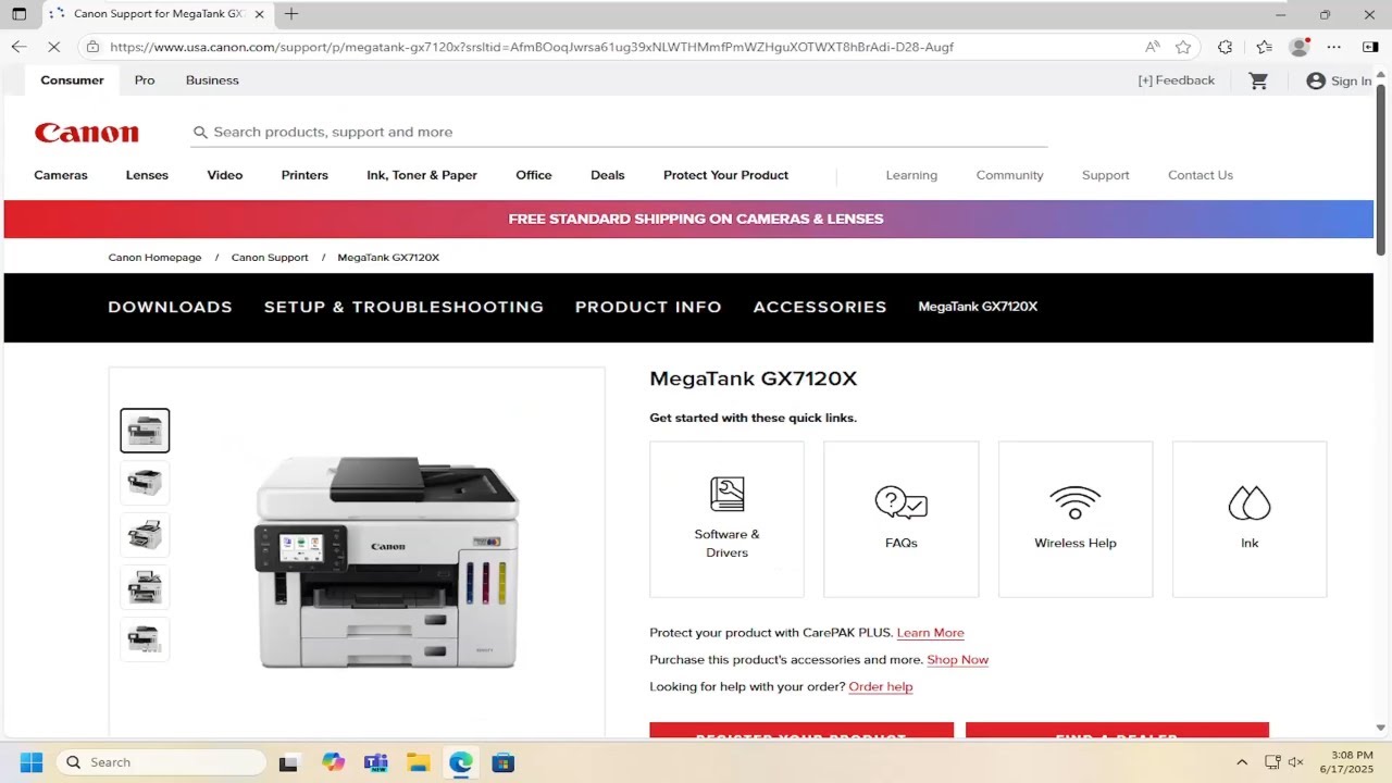 How To Install and Setup Canon MAXIFY GX7120X Printer [Guide