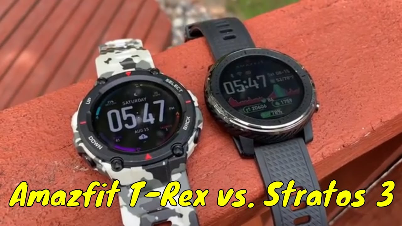 Amazfit T-Rex vs. Stratos 3  Which is right for you? 