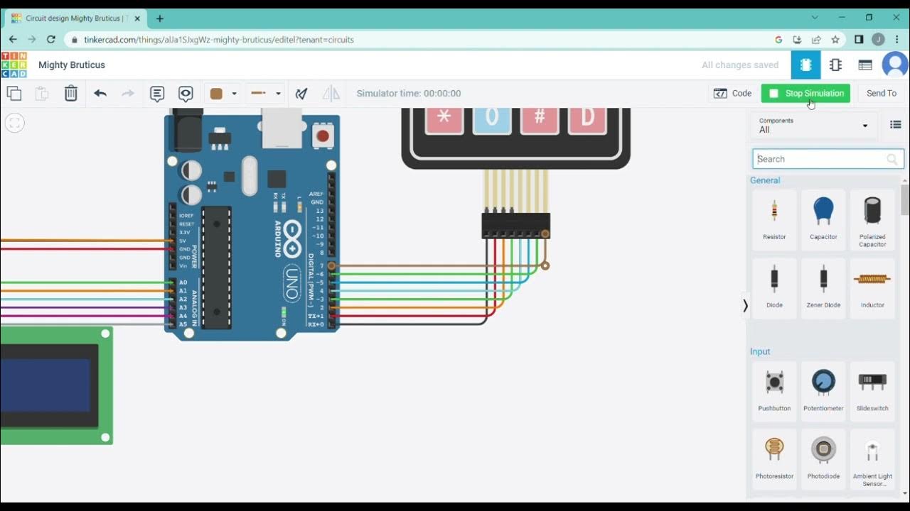 SIMULASI RANCANGAN SMART DOOR LOCK DENGAN TINKERCAD YouTube