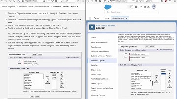 Customize Compact Layouts in Salesforce