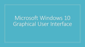Microsoft Windows 10 - Graphical User Interface