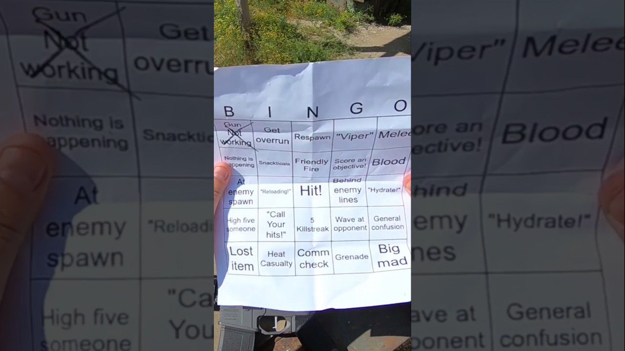 Страйкбольное бинго! (и парень сильно разозлился)