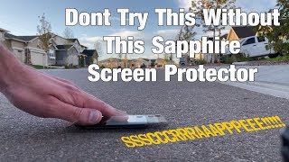 iPhone 11 Pro Max Sapphire Screen Protector - Torture test