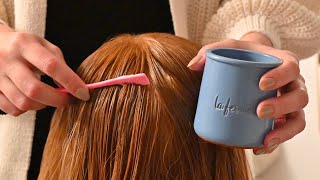 ASMR Calming Hair Treatment - No Talking (hair play, hair brushing, conditioning treatment)