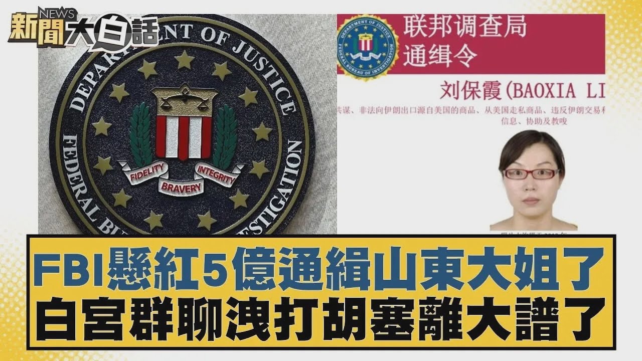 FBI懸紅5億通緝山東大姐了 白宮群聊洩打胡塞離大譜了【#新聞大白話】20250325 10｜#賴岳謙#林郁方#黃征輝