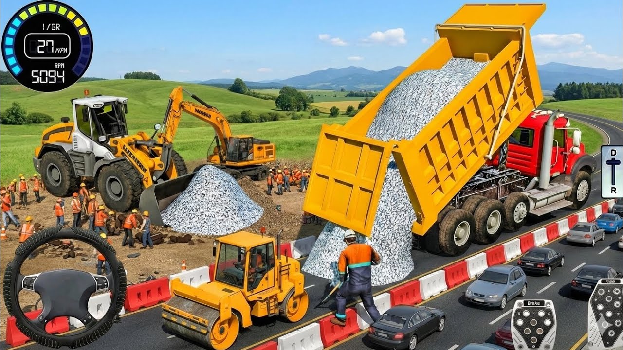 New JCB Simulator 2026 - Real Excavator Game Construction  3D -  JCB Game Android Gameplay 