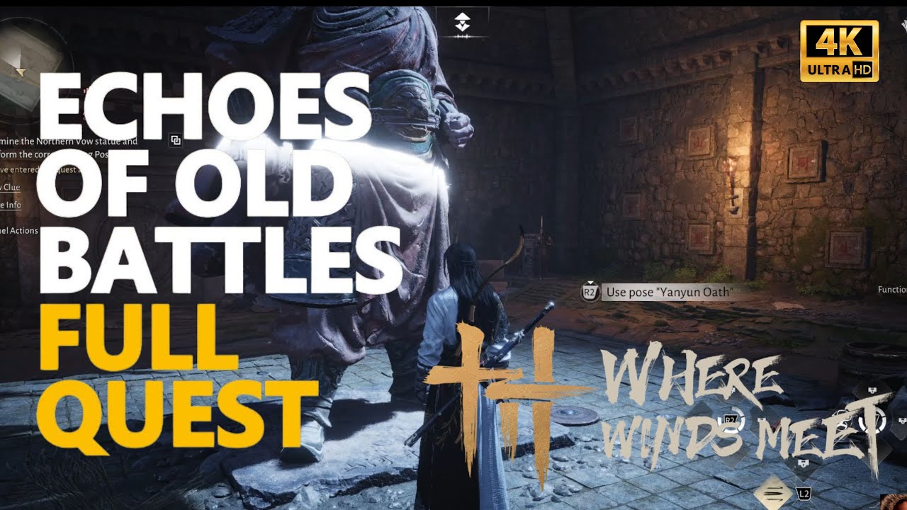 WHERE WINDS MEET - How to get through Echoes of Old Battles - Flame Contraption & Wall Puzzle Guide