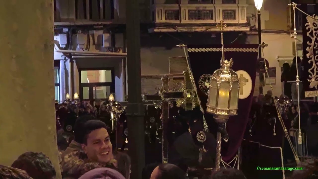 Hermandad San Joaquín y Virgen de los Dolores procesión del encuentro Miércoles Santo Zaragoza 2025