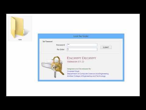 Encrypt Decrypt V1.0- Folder Locking