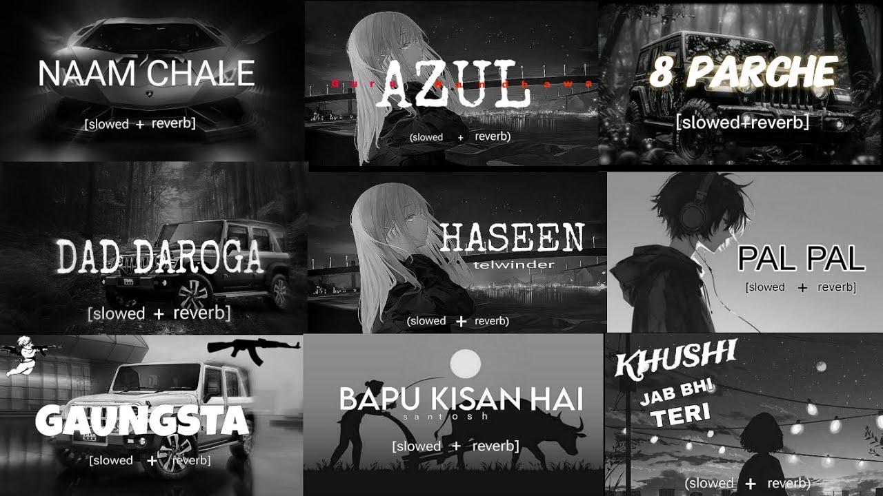 6 top gana [slowed+reverb] songs trending (lo-fi) songs attitude songs trend 