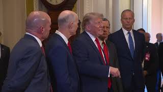 President Trump Gaggles with Press upon Departure at the Capitol Building, Jun. 24, 2026