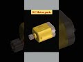 DC motor parts, 3D video. #shots