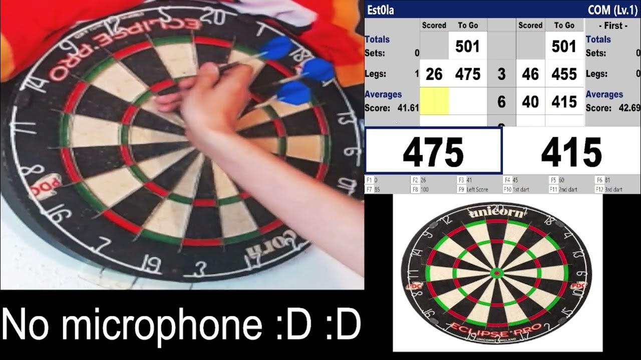 Darts practise with n01 bot 02.08.2023 YouTube