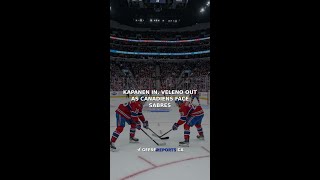 Kapanen In, Veleno Out as Canadiens Face Sabres