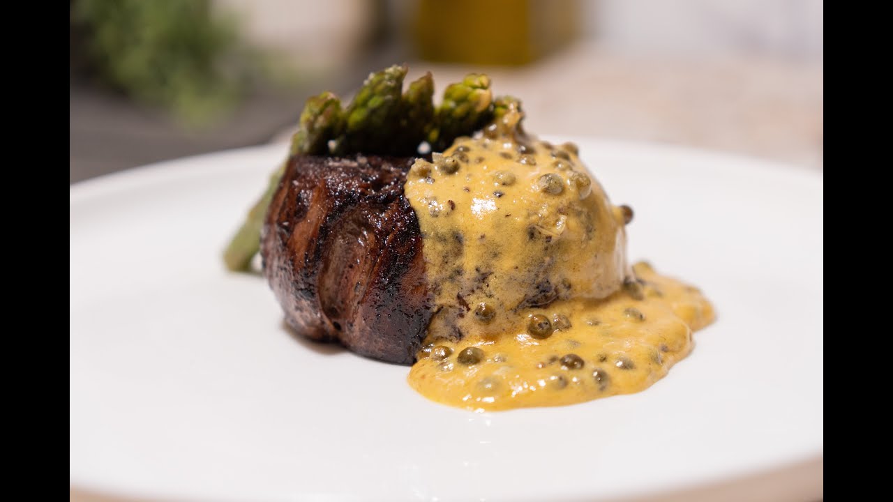 Eye Fillet With Creamy Peppercorn Sauce YouTube
