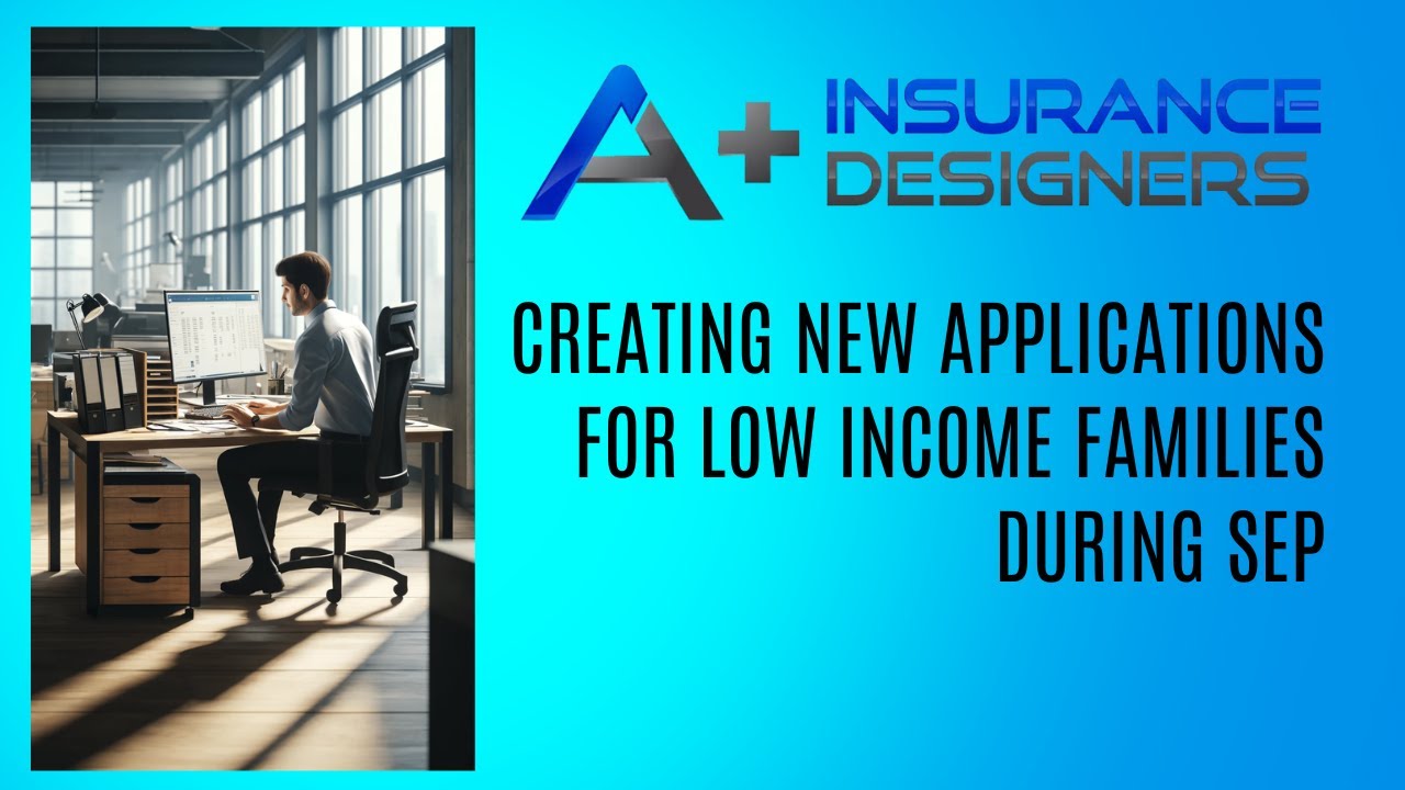 Low Income Applications How To Create New Applications For Low Income Families during SEP using ...