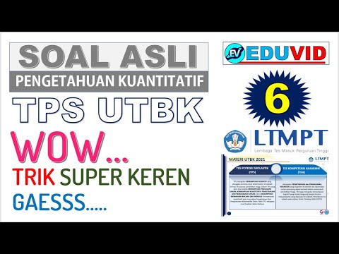 Soal ASLI TPS UTBK (Kuantitatif Matematika Dasar) - SBMPTN