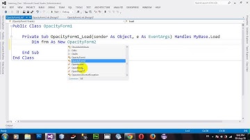 How to exclude control from a Window Form Opacity in VB 2012