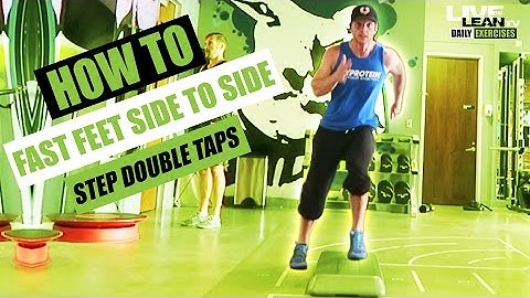 How To: Fast Feet Lateral Double Toe Taps On Step